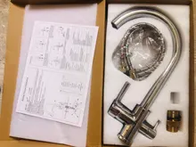 Grifo purificado múltiple para fregadero de cocina, mezclador de agua caliente y fría, con doble rotación de 360 grados