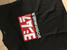 Yoshimura-camisetas de Japón para hombre, de manga corta Camiseta negra, ropa con letras, sbz6149, S a 5XL, nueva