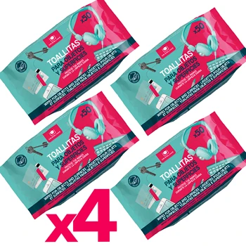 CRYSTAL CLEAR. Pack 4 target disinfectant wipes and surfaces. 4x50 PCs. Protect your hands during daily cleaning.
CRYSTAL CLEAR. Pack 4 target disinfectant wipes and surfaces. 4x50 PCs. Protect your hands during daily cleaning.