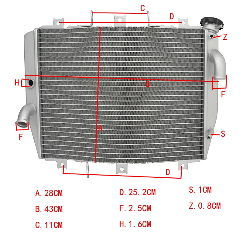 Радиатор мотоцикла для Kawasaki Ninja ZX6R ZX-6R ZX636 1998 1999 2000 2001 2002 ZZR600 2005-2008 2006