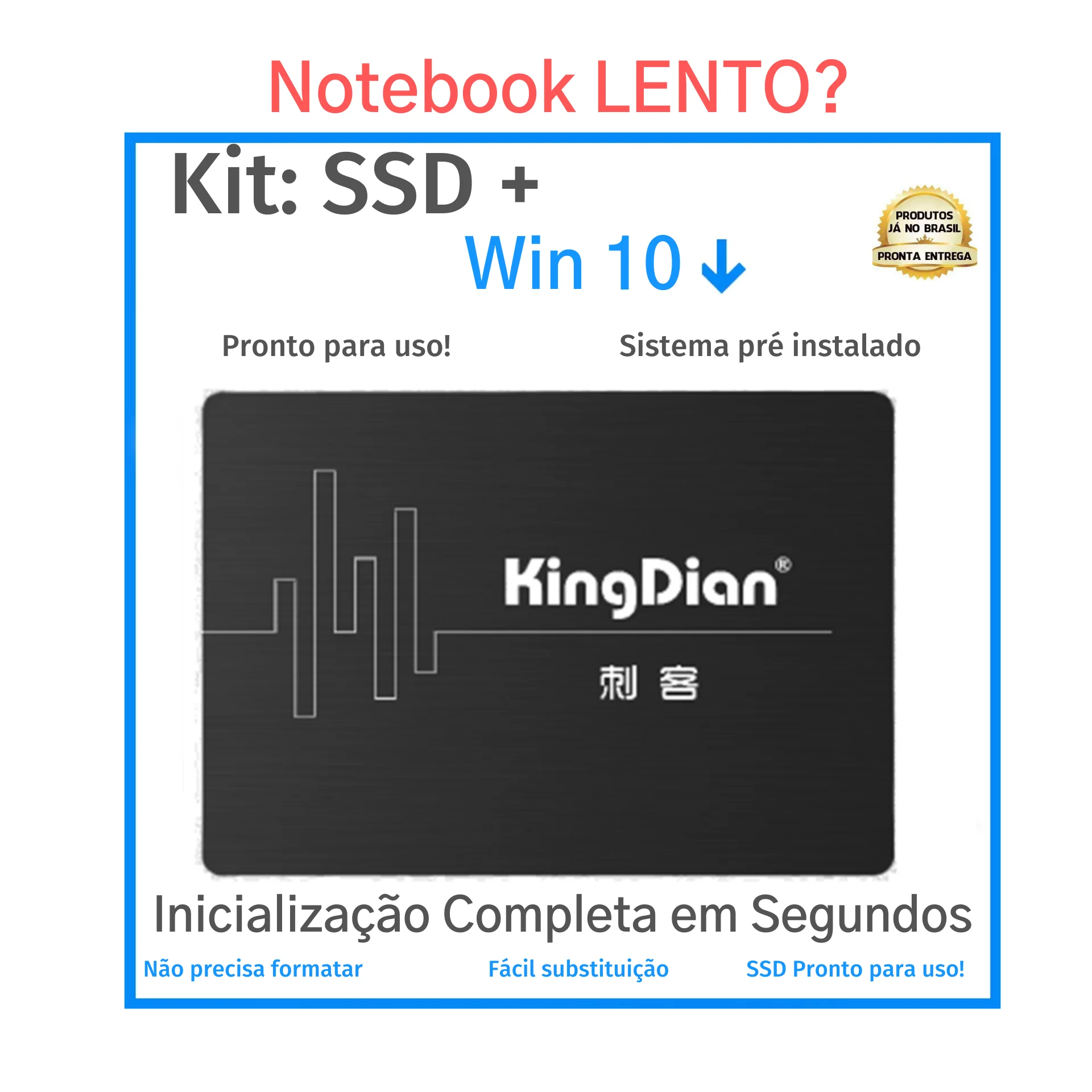 KingDian SSD 60GB 120GB 240GB 480GB with Win 10 System installed | Компьютеры и офис