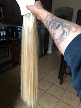 VeSunny-extensiones de cabello humano con Clip, extensiones de cabello de doble trama, color rubio caramelo, color marrón, 7 Uds.