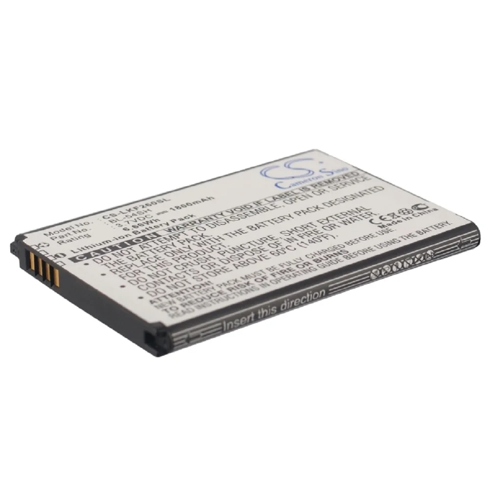 Аккумулятор CS-LKF260SL (BL-54SH) для LG Max X155 3.7V / 1800mAh 6.66Wh | Мобильные телефоны и аксессуары