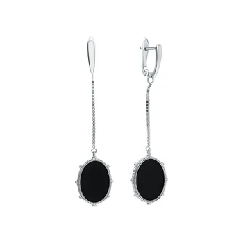 

Silver earrings with ceramics and cubic zirconia sunlight sample 925