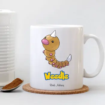 

Personalized Pokemon Weedle White Mug Cup