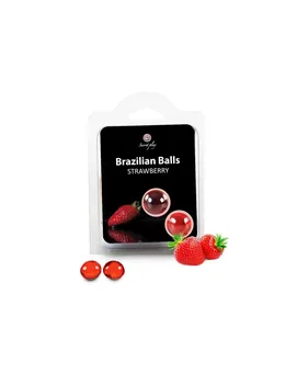 

Secret Play Set 2 Brazilian Balls Aroma Fresa