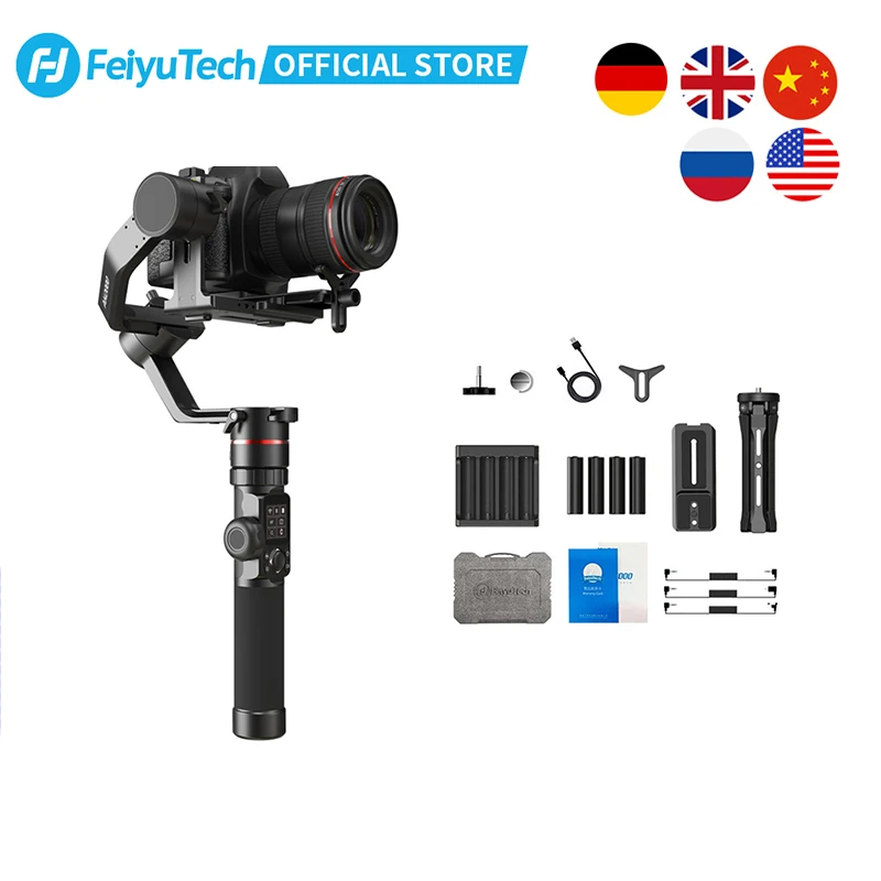 

FeiyuTech AK2000 3-Axis 360 Camera Stabilizer Gimbal DSLR Tripod with Focus Ring for Sony Canon 5D Panasonic GH5 Nikon 5D 2.8KG