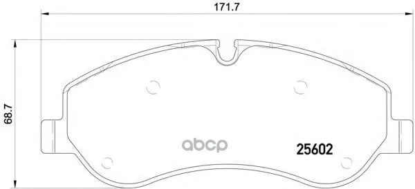 P24152_колодки Дисковые Передние! Ford Transit 310-470 12 Brembo P24152 Brembo арт. P24152
