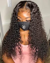 8-28 30 40 pulgadas paquetes de ondas profundas con cierre de pelo brasileño rizado 100% humano onda de agua 3 4 paquetes de tejido y cierre de encaje