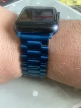 Correa de acero inoxidable para Apple Watch Series 6, 5, 4, 3, 2, 40mm, 44mm, 42mm, negro, adaptador para iWatch Band 4, 3, 38mm