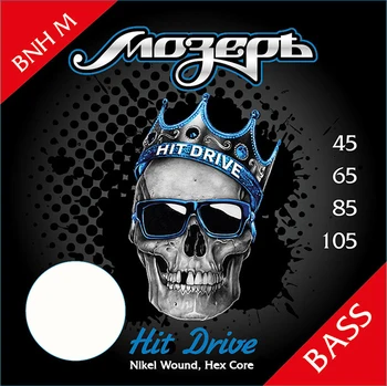 

BNH-M hit drive string kit for bass guitar, nickel alloy, 45-105, Moser