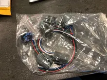 Luz LED de Metal resistente al agua, 19mm, botón de presión, arnés de cables, montaje de baño, interruptor a prueba de agua
