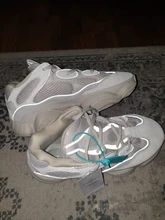 Xpay-Zapatillas De correr Air 350 para Mujer, Zapatos transpirables De ratón del desierto 500 YY 700, sombra De sal, visión suave, color blanco y negro