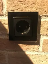 Livolo – Panel de cristal para interruptor de pared. VL-C7-SR-11, Panel de cristal blanco perla de 80mm * 80mm, estándar europeo