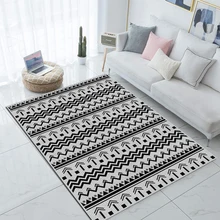 Else серый черный стрела богемный этнический Morroccan 3d принт Нескользящая микрофибра для гостиной современный ковер моющийся коврик