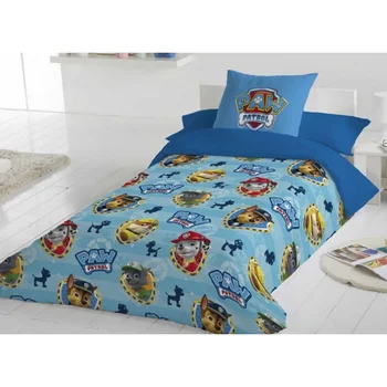 

OFFER GIFT CUSHION OFFICIAL + PAW PATROL Duvet cover Set + Pillow Canine PATROL Official Bed 90 Blue