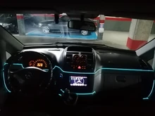 Tira Flexible de luces LED para Interior de coche, cable ambiental, Rgb, tubo de ambiente Neno, suave, USB, cinta de luz