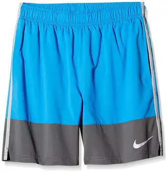 

Nike model AS NIKE YA DISTANCE SHORT YTH BLUE/DARK gray/FLT SILVER. Short pants for boy.