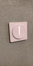 Interruptor de atenuación inteligente Tuya Zigbee, Control remoto táctil, atenuador LED por voz, compatible con asistente de Alexa y Google Home