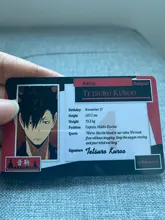 ¡1 Uds Anime tee! Figura tarjetas de nombre Hinata Shoyo Kageyama Tobio Boxuto Kotaro Escuela de ventilador de la tarjeta de regalos