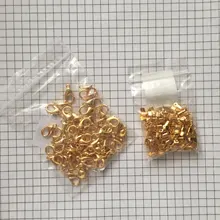 Unids/lote de 200 collares de pulsera, suministros de bricolaje, tapas de Clip de cuerda de cuero, Clip de punta, conectores de crimpado plegables para fabricación de joyas
