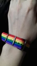 Ins-Pulseras tejidas con arcoíris para hombres y mujeres, pulseras LGBT para homosexuales, bisexuales, tejidas, trenzadas, orgullo, joyería de amistad