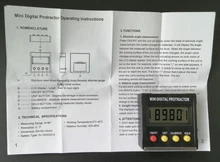 Mini transportador digital de 360 grados, inclinómetro, caja de nivel electrónico, herramientas de medición de base magnética