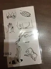 Flash Tattoo-Sticker Temporary-Tattoo Fingers Sexy Fake Waterproof Art Body Harajuku
