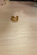 Modyle-pendiente Vintage sencillo en forma de U, pendiente de Clip no perforado, Punk, antiguo, flor pequeña tallada, hueco