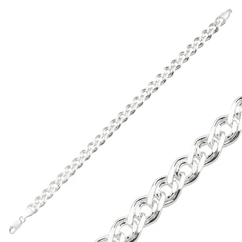 

KUTAYDAN 925 Sterling Silver 120 Micron Nonna Chain Bracelet