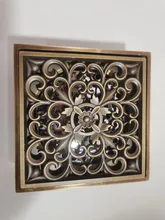 Floor Drains Strainer-Cover Bathroom-Deodorant Euro Antique Brass Square Grate-Waste