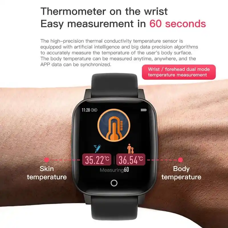smartwatch with temperature sensor