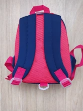 Mochila de grado alto para bebés y niñas, morral escolar 3D antipérdida con dibujos animados para guardería, impermeable de dinosaurios