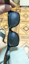 Gafas de ejercicio para el cuidado de la vista, lentes de entrenamiento ciclismo con agujero pequeño, para acampar, color negro