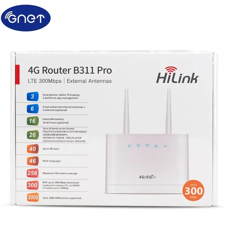 Mở Khóa Mới Tốc Độ Cao 4G Wifi Router B525 Pro Toàn Cầu Ban Nhạc 4G LTE CPE Router Với Một Cổng nhanh Nhà Máy Cpe PK B525s-65a wifi signal booster Wireless Routers
