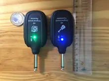 UHF-sistema inalámbrico de transmisión de guitarra, receptor inalámbrico recargable incorporado, transmisor para la guitarra