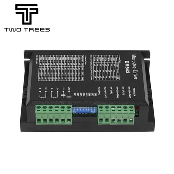 

DM542 Stepper Motor Controller 2-phase Digital Stepper Motor Driver 18-48 VDC Max. 4.2A for 57 86 Series Motor.