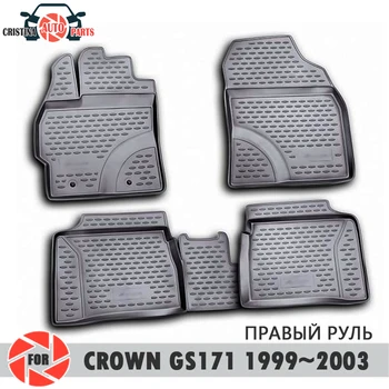

Floor mats for Toyota Crown GS171 1999-2003 right hand drive rugs non slip polyurethane dirt protection interior car styling