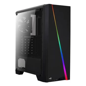 

CYLON Aerocool, ATX PC box, RGB lighting, side window, back Fan Gaming case 12cm, USB 3.0, white or black