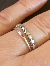 BAMOER-Anillo apilable de plata de ley 925 con forma de estrella, joyería fina, 2020