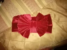 Diadema de terciopelo para bebé, turbante con lazo grande para niña, cinta para el pelo de lazo para recién nacido, accesorios para el cabello para chico