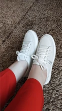 Chunky Sneakers Loafers Shoes White Genuine-Leather Women Female Walking Casual for Flat