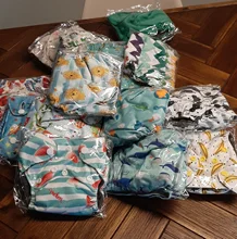 Thank U Mom-pañales para bebé, ropa de bolsillo, carbón de bambú, interior, impermeable, Minky PUL, ajuste exterior, 2-4kg