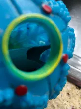 Dog Toys Trumpet Sound Leakage Food Ball Toy For Dogs Pet Food Dispenser Outdoor Easy