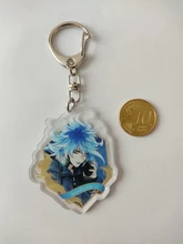 Llaveros de acrílico de doble cara, accesorios de Cosplay de Anime, el país de las Maravillas retorcido, joyería de corazones de rosa