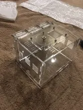 Hormigero ecológico de yeso acrílico para granja de hormigas, taller de nido de hormiga con área de alimentación, Castillo de Villa para insectos