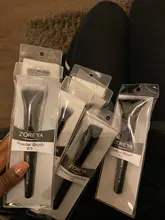Zoreya-Conjunto de brochas negras de maquillaje para ojos, herramientas de cosmética facial, cepillo de pelo de nailon, mango de madera, pinceles profesionales de belleza, 7/9 Uds.
