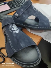 Sandalias de piel auténtica para hombre, zapatos clásicos de verano, zapatillas suaves, calzado romano cómodo para caminar, talla grande 47