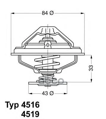Термостат Wahler арт. 4516.85D