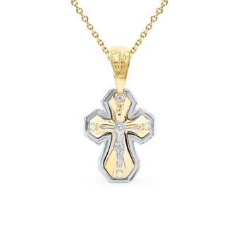 

Silver Pendant with diamonds sunlight sample 585